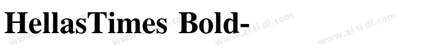 HellasTimes Bold字体转换